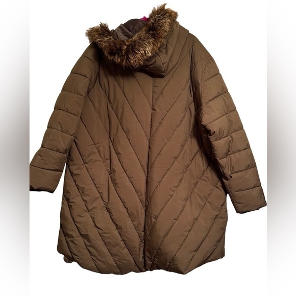 Maurices Faux Fur Hood Puffer Jacket 3X - Picture 4 of 7